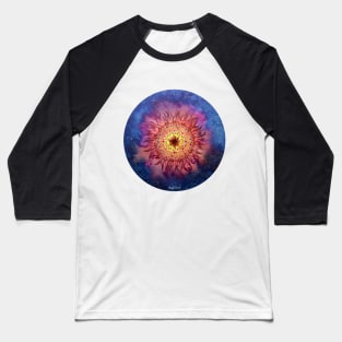 Fire Flower Galaxy Baseball T-Shirt